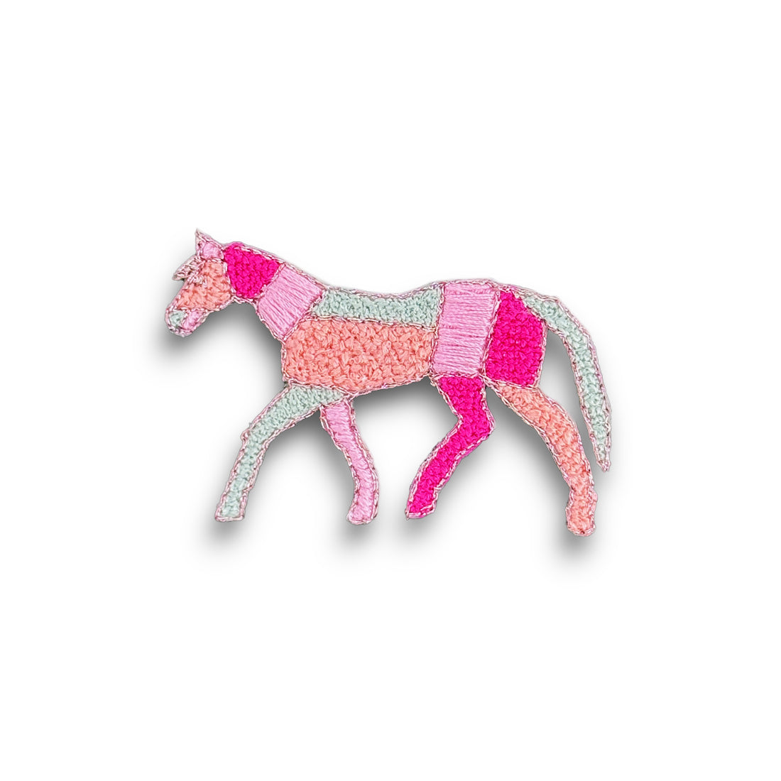 空色の馬ブローチ