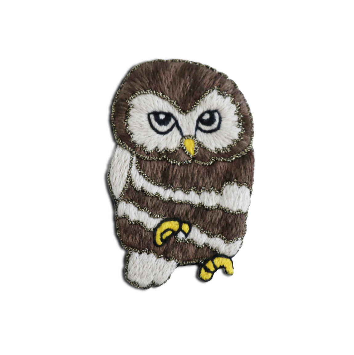 フクロウブローチ